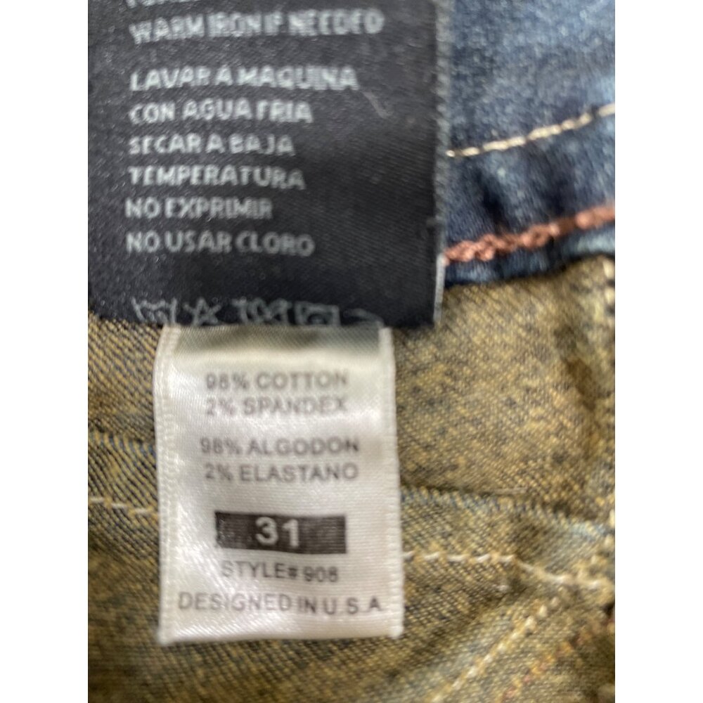 VO Women's Blue Faded Jeans Flared Size 31 x 32 SKU 4113 - Picture 6 of 8